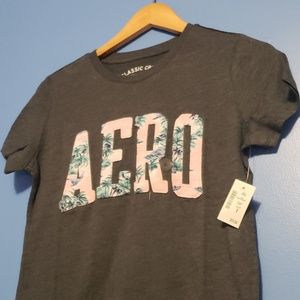 FLORAL AERO LOGO GRAPHIC TEE